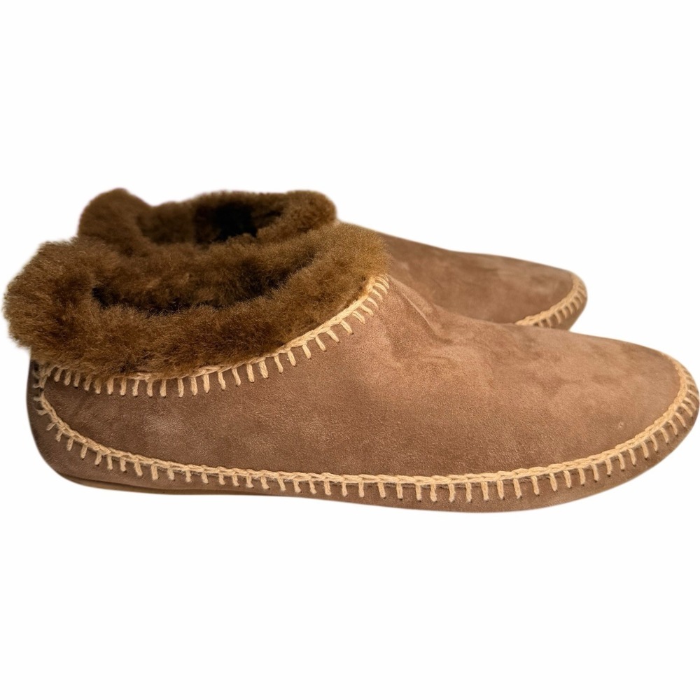 Laidback London Fuyu Shearling Suede Slippers EU 40 US 9.5 Handmade - Picture 10 of 12